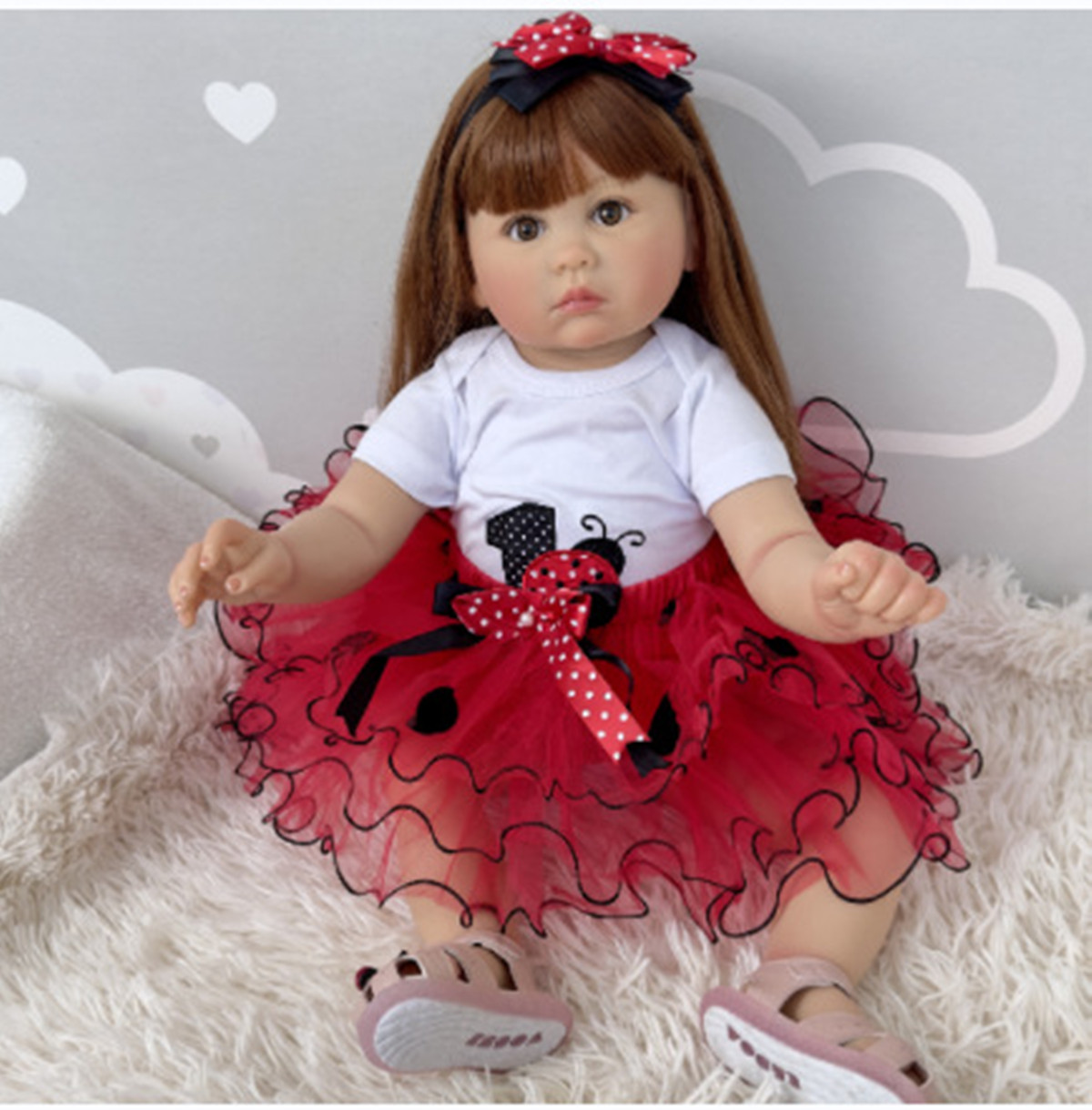 Kids Ethnic Fashion - 70cm Silicone Reborn Dolls Lifelike Girl