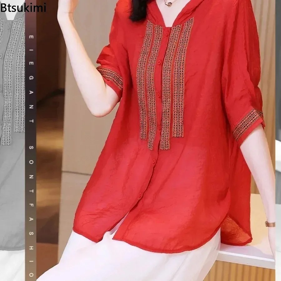 Ethnic Fashion For Ladies - Fashion Women's Hooded Spliced Shirts Ethnic