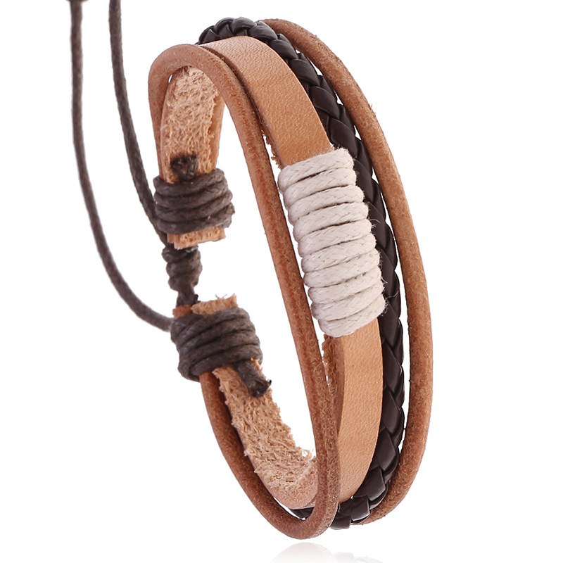 Ethnic Fashion Pk - 2025 Leather Bracelet Men Bangles Women