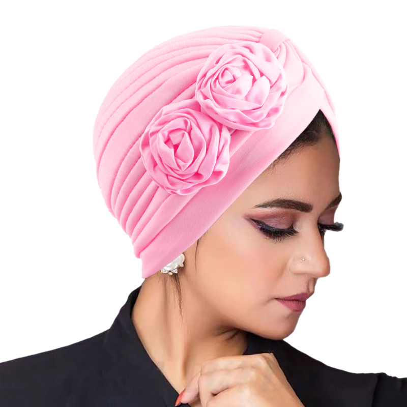 Ethnic Fashion For Ladies - Muslim Fashion Flower Hijab Turban Ethnic