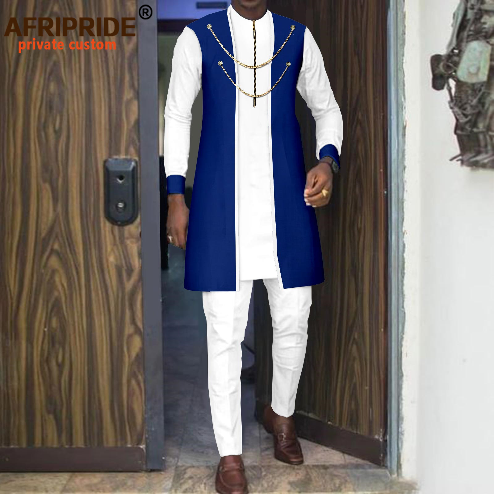 Dashiki Shirt Men - Bazin Riche African Clothing for Men