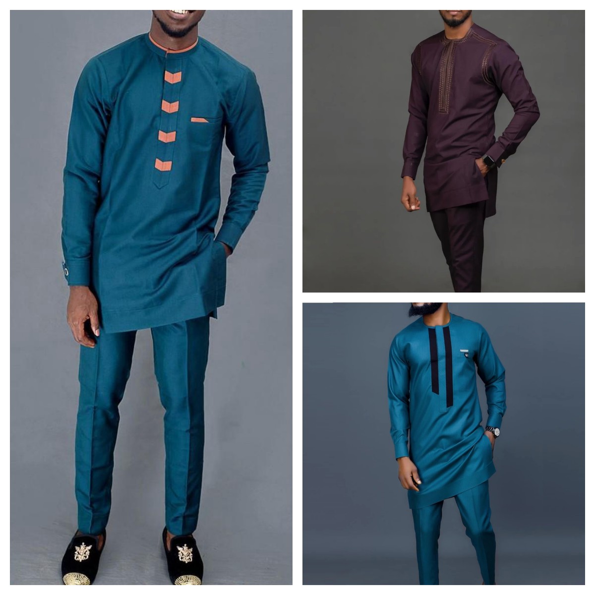Dashiki Shirt Men - New 2Pc Luxury African Traditional Men's