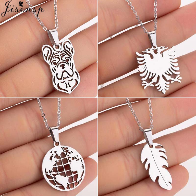 Ethnic Fashion World - Jisensp Vintage Origami Necklace World Map