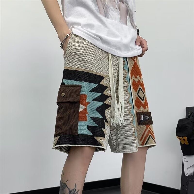 Ethnic Chic Fashion - Men Knit Boho Ethnic Vintage Beach