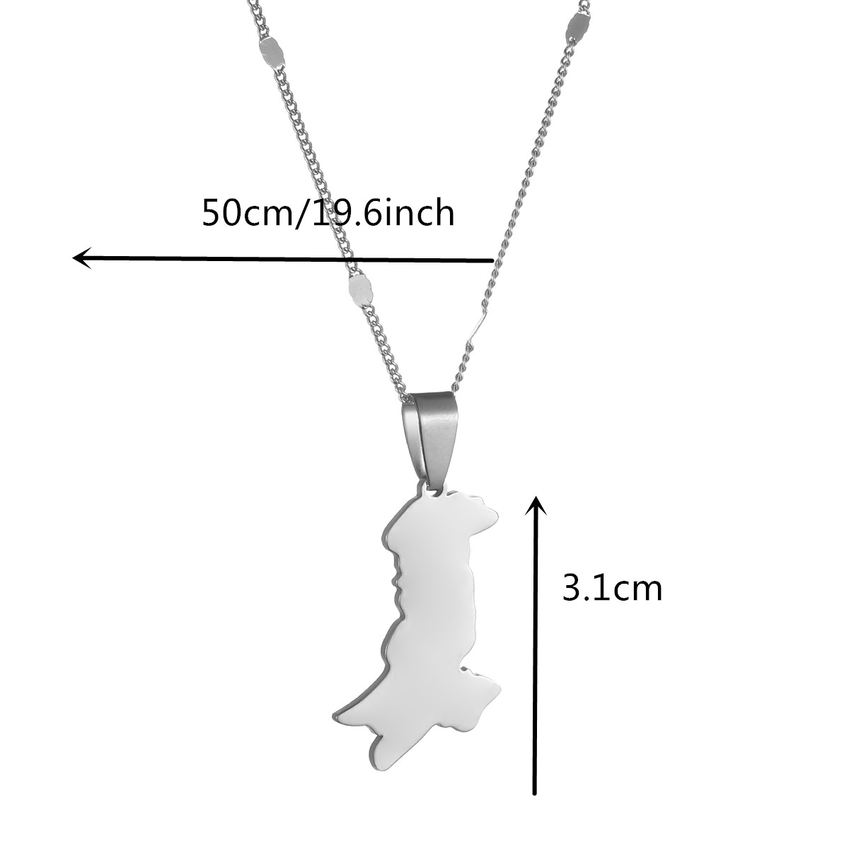 Pakistan Map & Flag Pendant Ne - Ethnic Fashion Pakistan ulasan dan harga