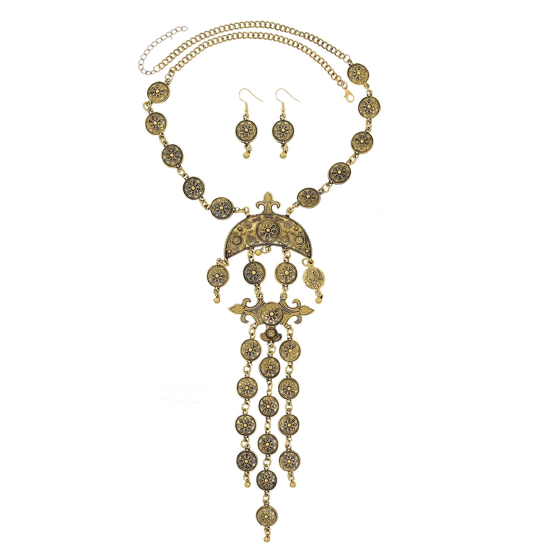 Ethnic Moon Carved Choker Neck - Ethnic Fashion Pakistan ulasan dan harga