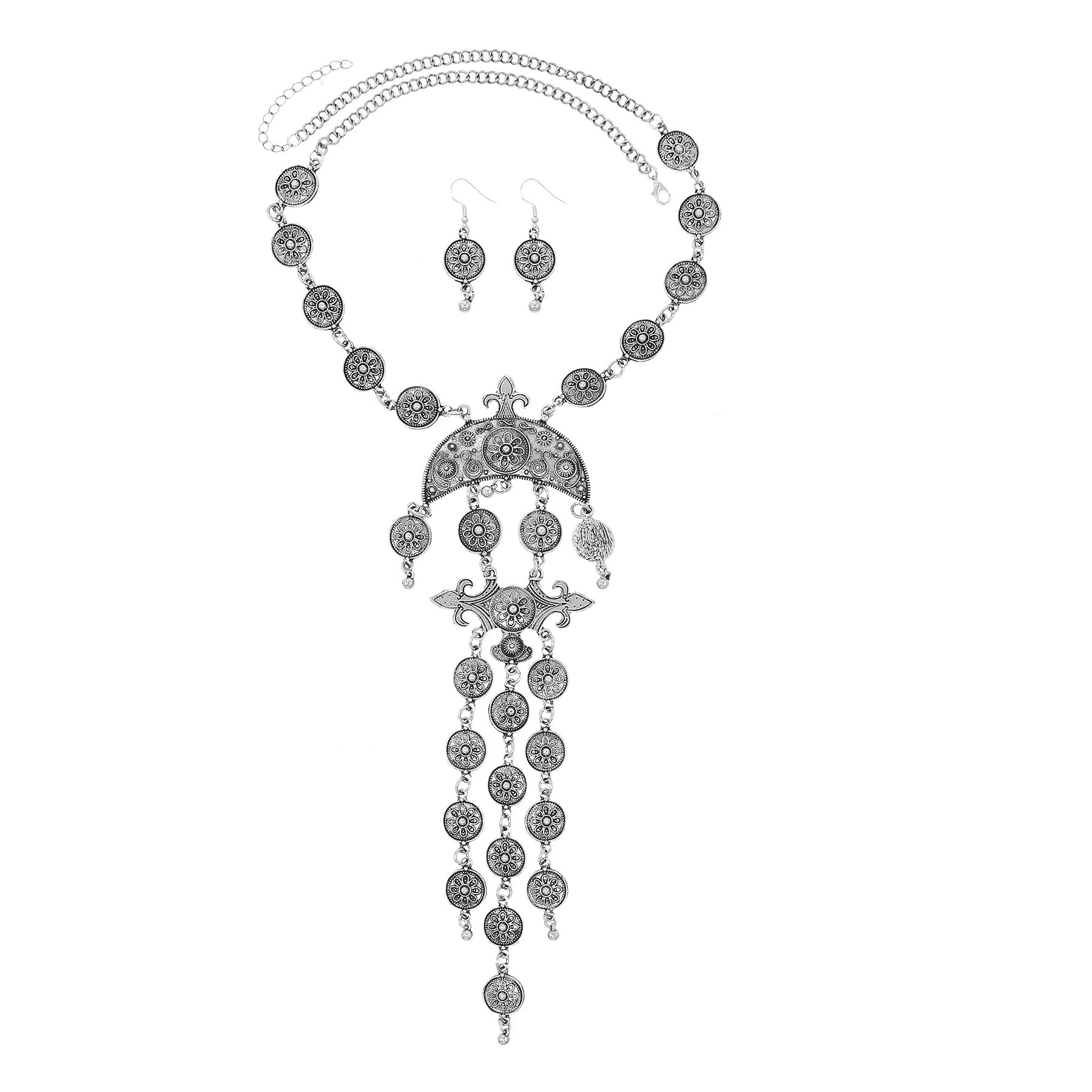 Ethnic Moon Carved Choker Neck - Ethnic Fashion Pakistan ulasan dan harga