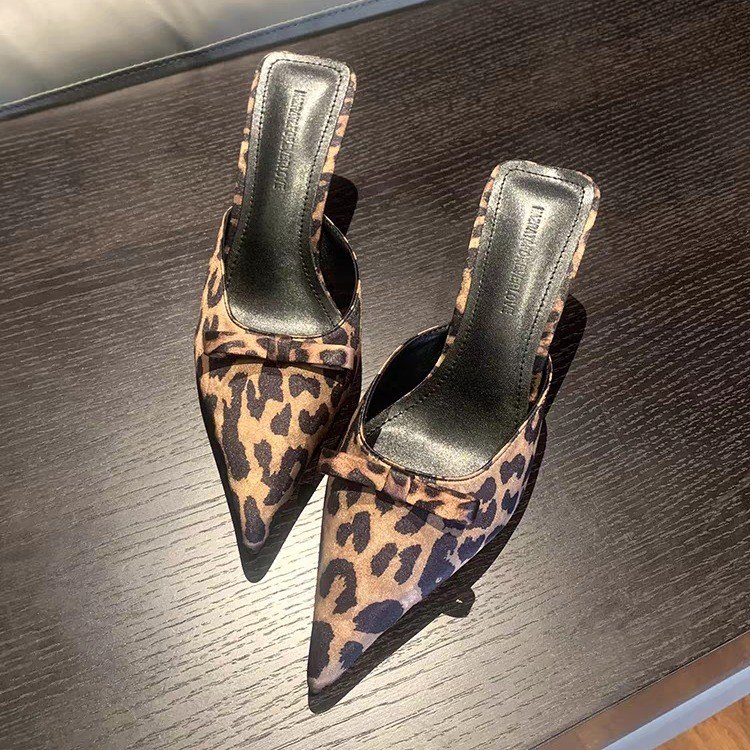 women's leopard-print pointed  - Ethnic Fashion Women ulasan dan harga