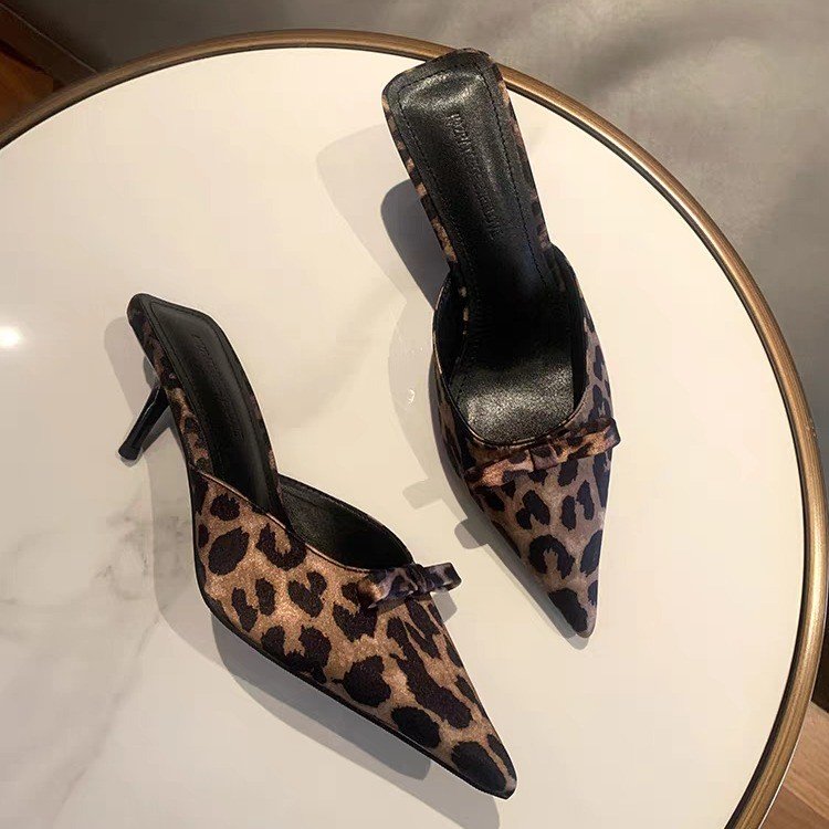 women's leopard-print pointed  - Ethnic Fashion Women ulasan dan harga