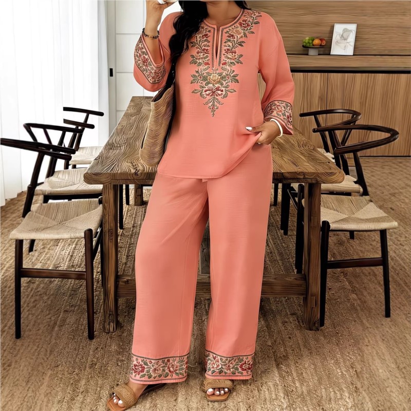 Fashion Retro Printed Long-sle - Ethnic Fashion For Ladies ulasan dan harga