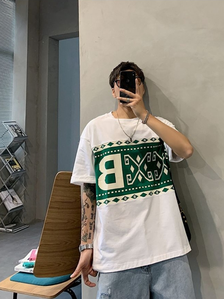 Plus Size Men's Short Sleeve T - Ethnic Fashion Instagram ulasan dan harga
