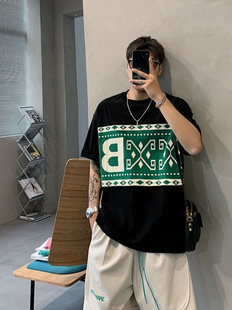 Plus Size Men's Short Sleeve T - Ethnic Fashion Instagram ulasan dan harga