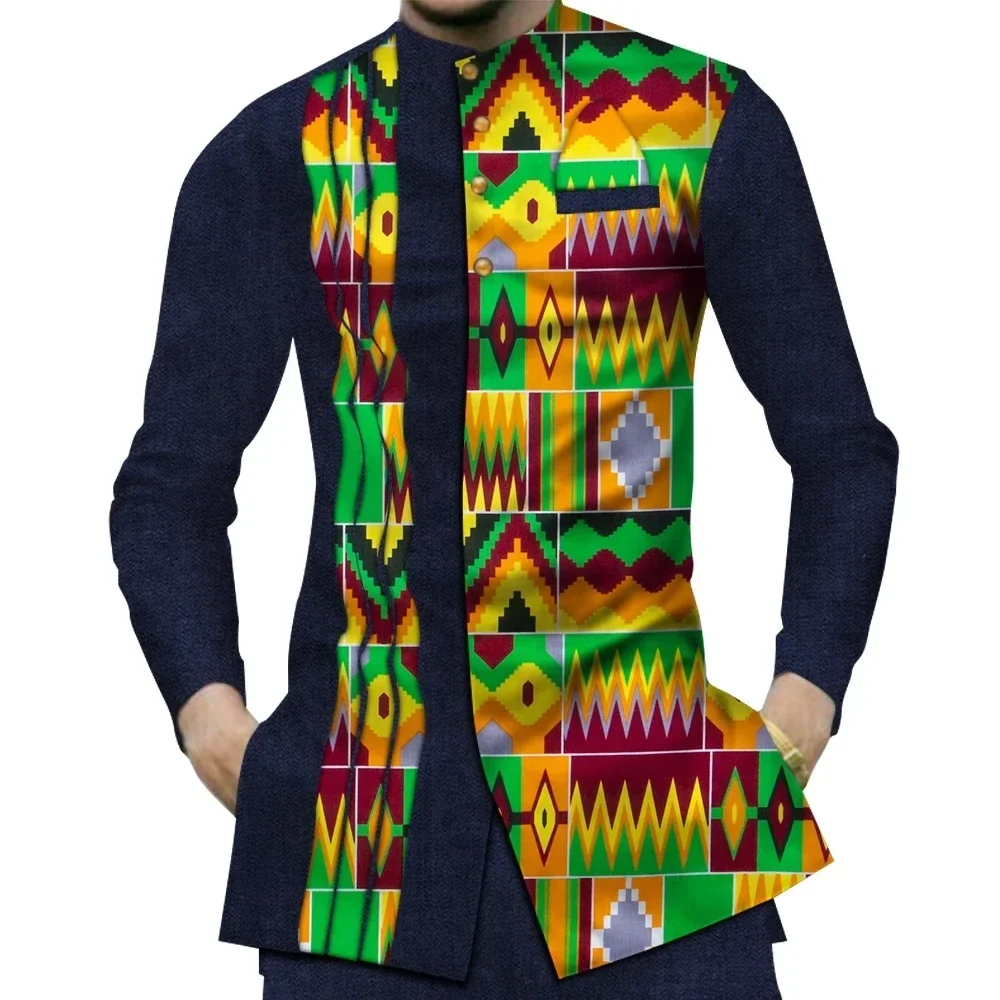 Casual 100% Cotton Mens Africa - Dashiki Shirt Men ulasan dan harga