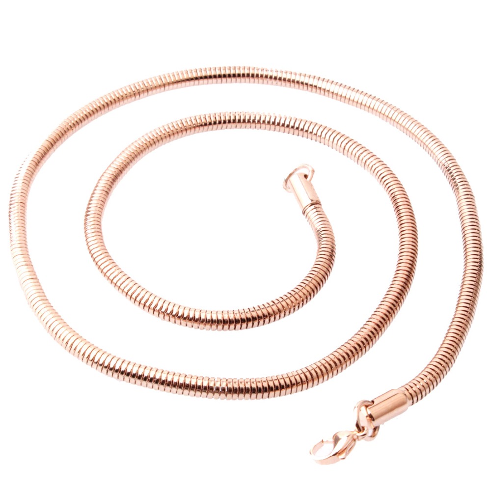 4.2mm 60cm Rose Gold-Color Sta - Ethnic Chic Fashion ulasan dan harga