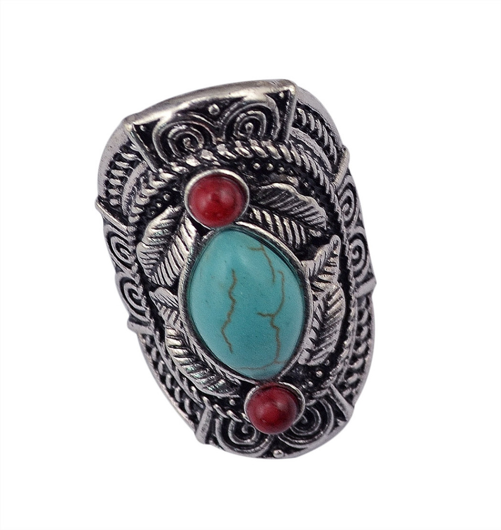 Boho Ethnic Tibet Turquoise Ri - Ethnic Fashion Pakistan ulasan dan harga