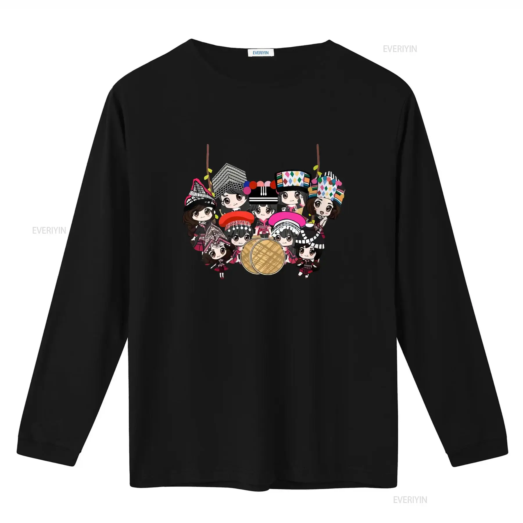 9 Hmong Girls Cartoon Print T  - Ethnic Wear Men'S Fashion ulasan dan harga