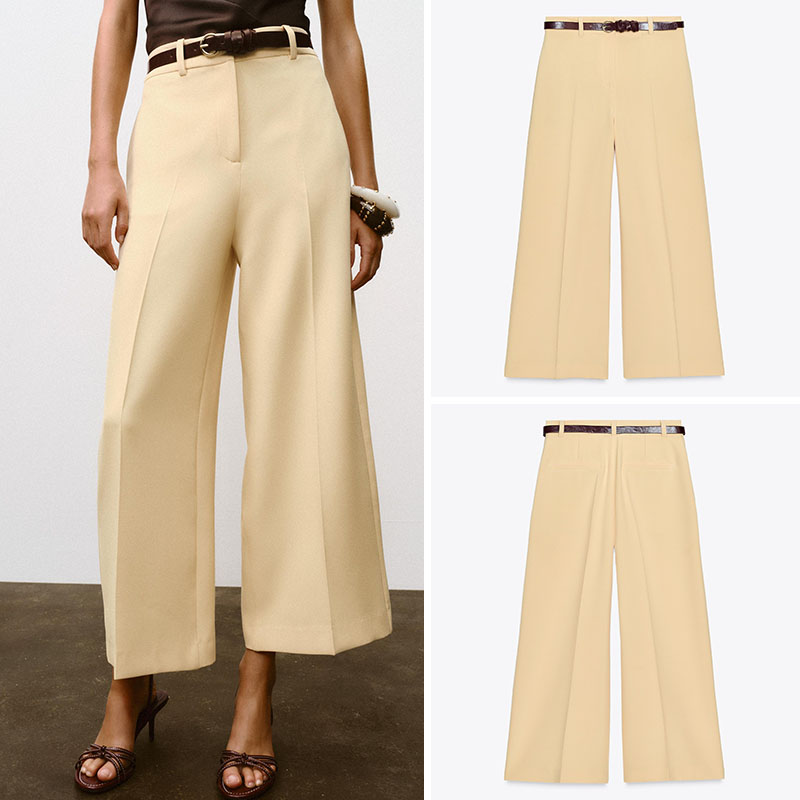 High Waist Casual Wide Leg Pan - Ethnic Fashion For Ladies ulasan dan harga