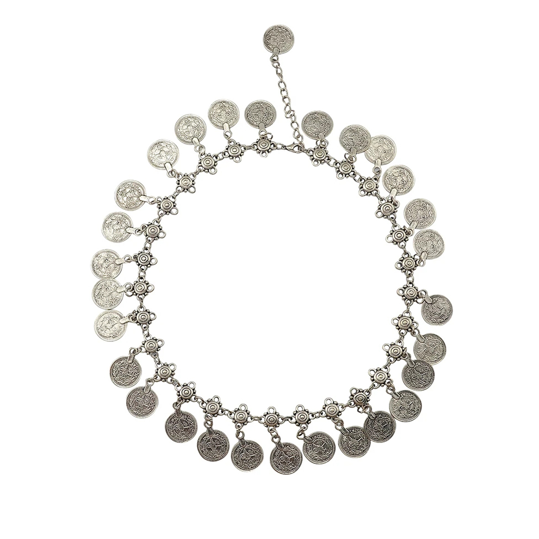 Multi-style Vintage Coin Choke - Ethnic Fashion Pakistan ulasan dan harga
