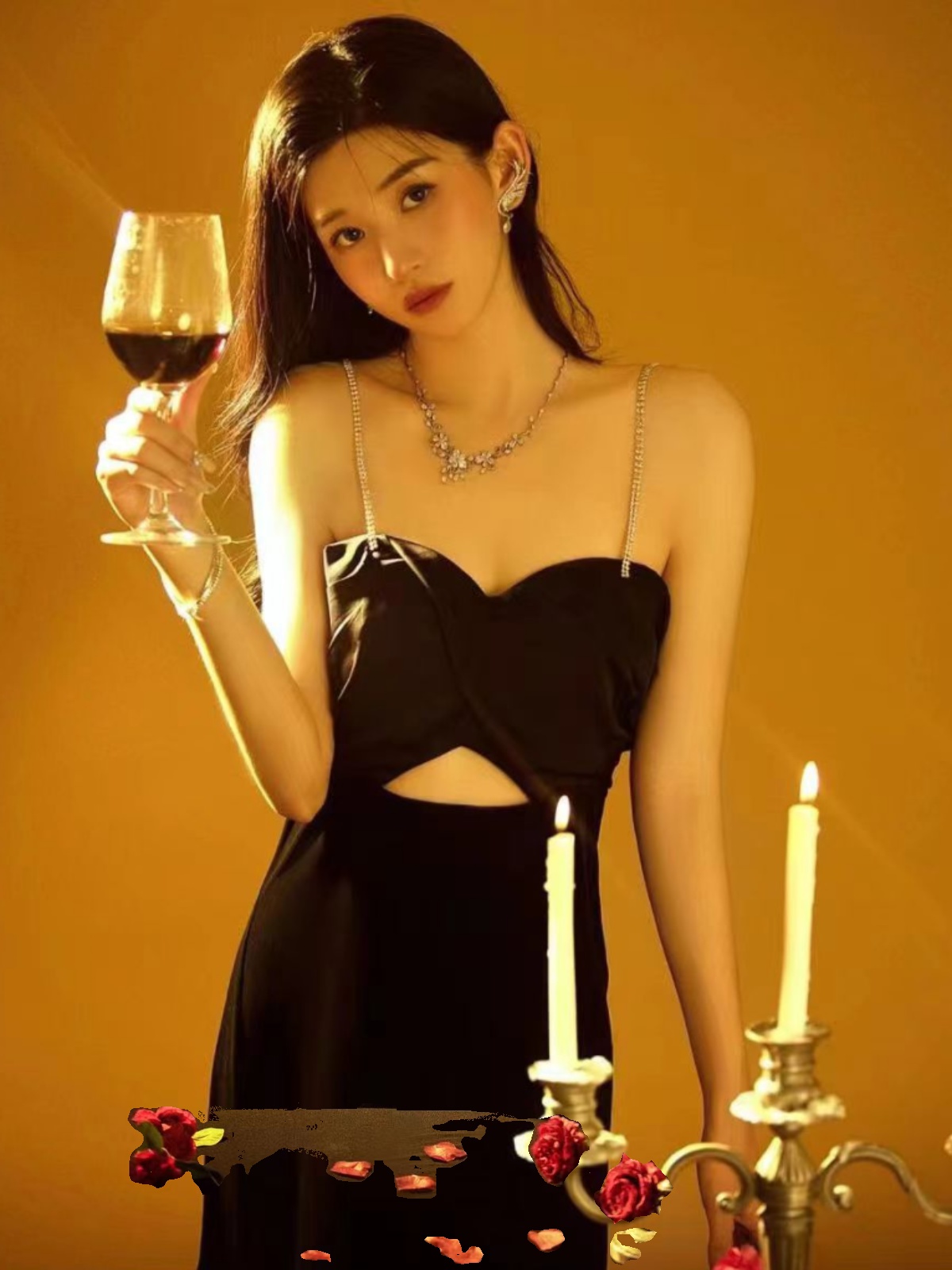 Sexy Backless Strap Dress Phot - Ethnic Fashion Shoot ulasan dan harga