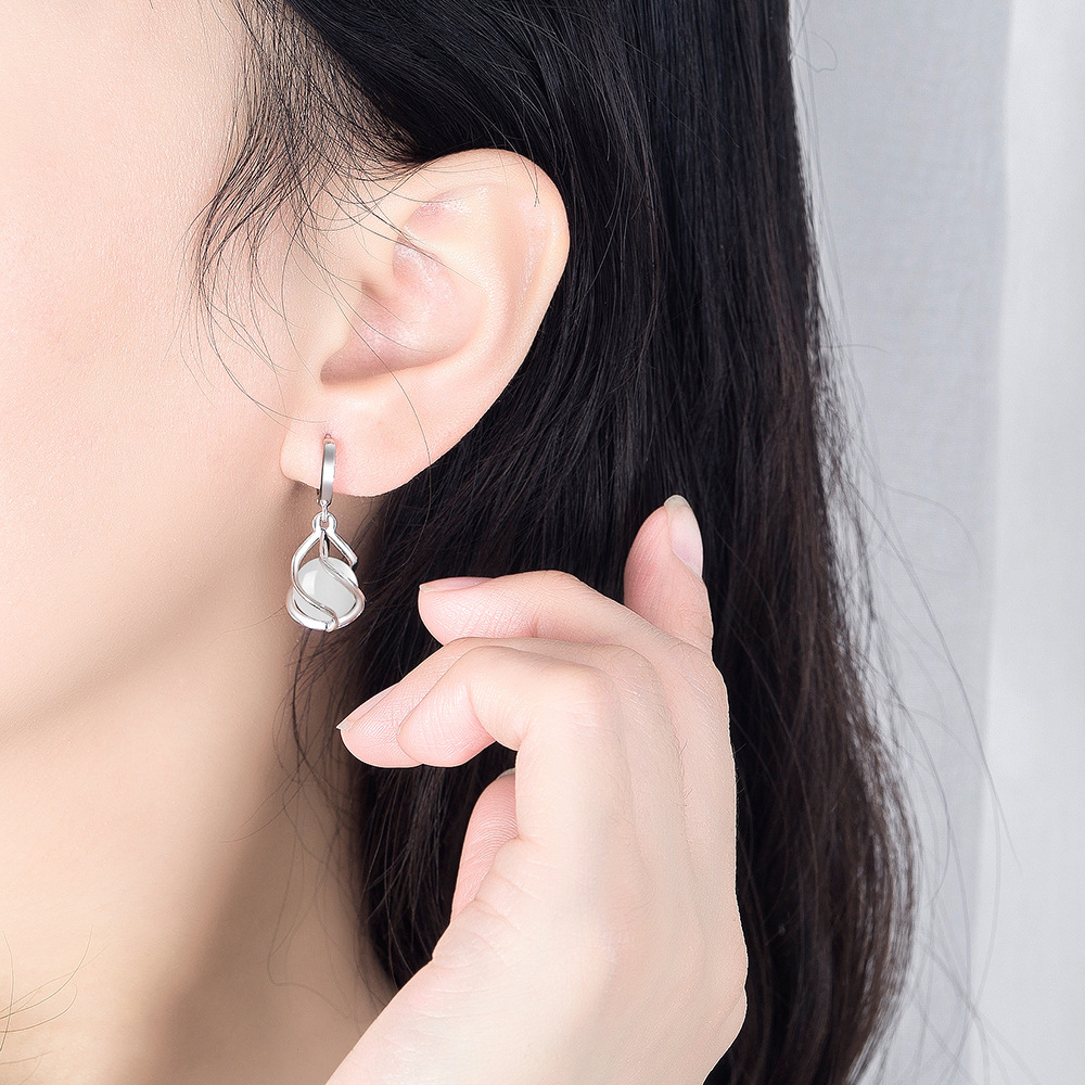 925 Sterling Silver Earrings E - Ethnic Fashion For Ladies ulasan dan harga
