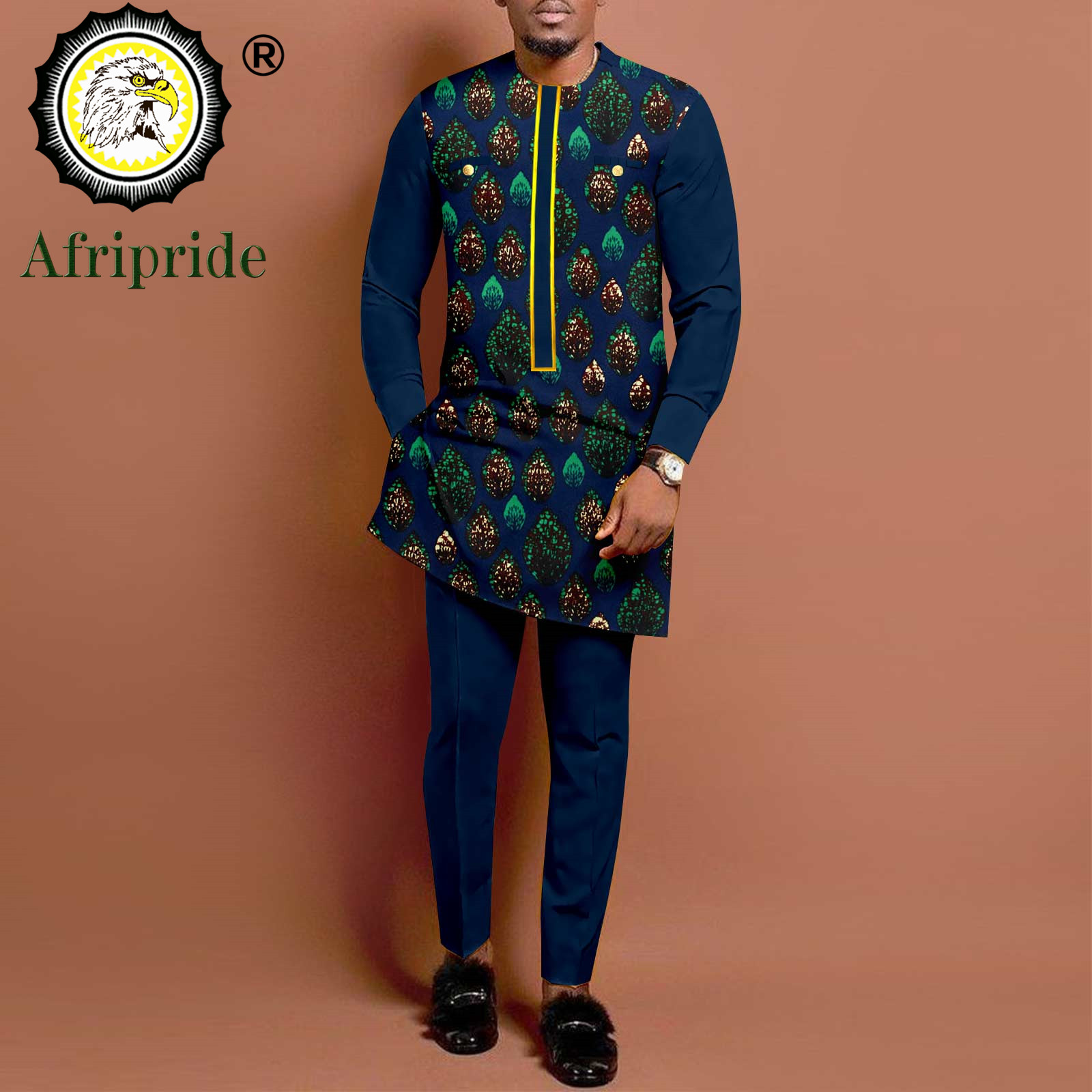 African Suits for Men Long Sle - Dashiki Shirt Men ulasan dan harga
