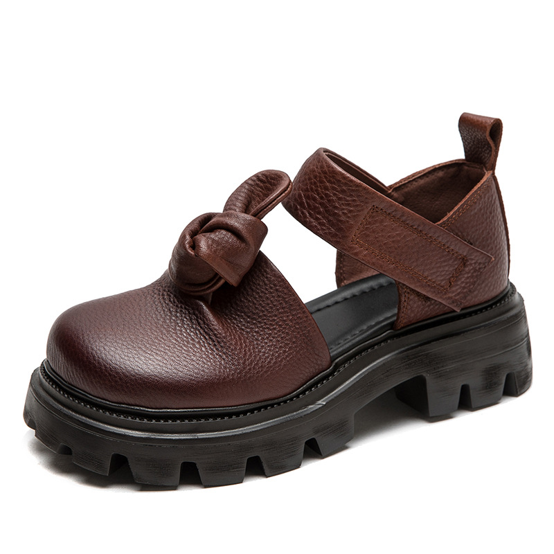 5cm Ethnic Knot Platform Wedge - Ethnic Fashion Women ulasan dan harga