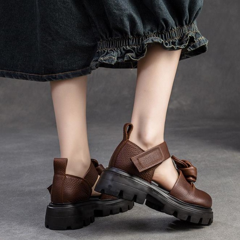 5cm Ethnic Knot Platform Wedge - Ethnic Fashion Women ulasan dan harga