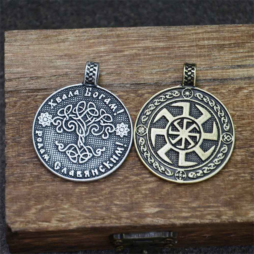 Retro Slavic Kolovrat Pendant  - Ethnic Fashion World ulasan dan harga