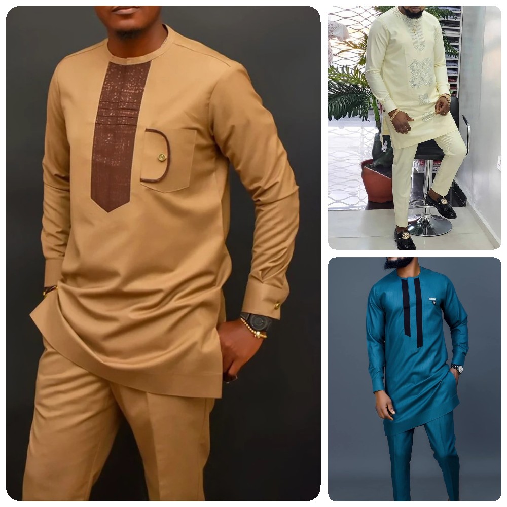 Dashiki Men Clothing 2 Pieces  - Dashiki Shirt Men ulasan dan harga