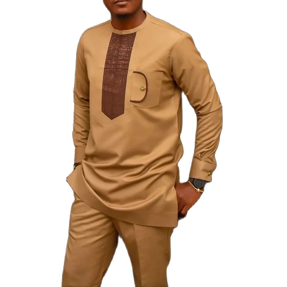 Dashiki Men Clothing 2 Pieces  - Dashiki Shirt Men ulasan dan harga