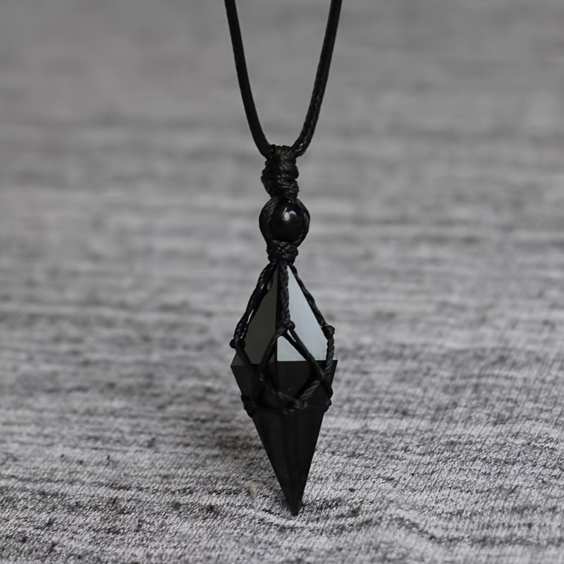 Black Obsidian Arrowhead Cryst - Ethnic Wear Men'S Fashion ulasan dan harga