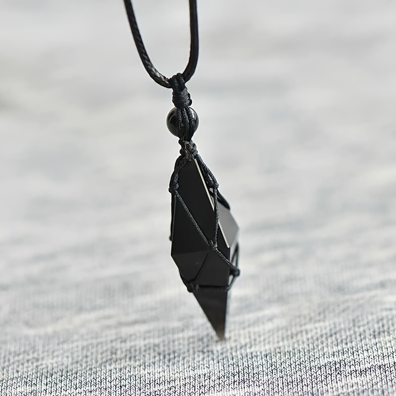 Black Obsidian Arrowhead Cryst - Ethnic Wear Men'S Fashion ulasan dan harga