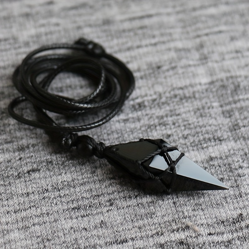 Black Obsidian Arrowhead Cryst - Ethnic Wear Men'S Fashion ulasan dan harga