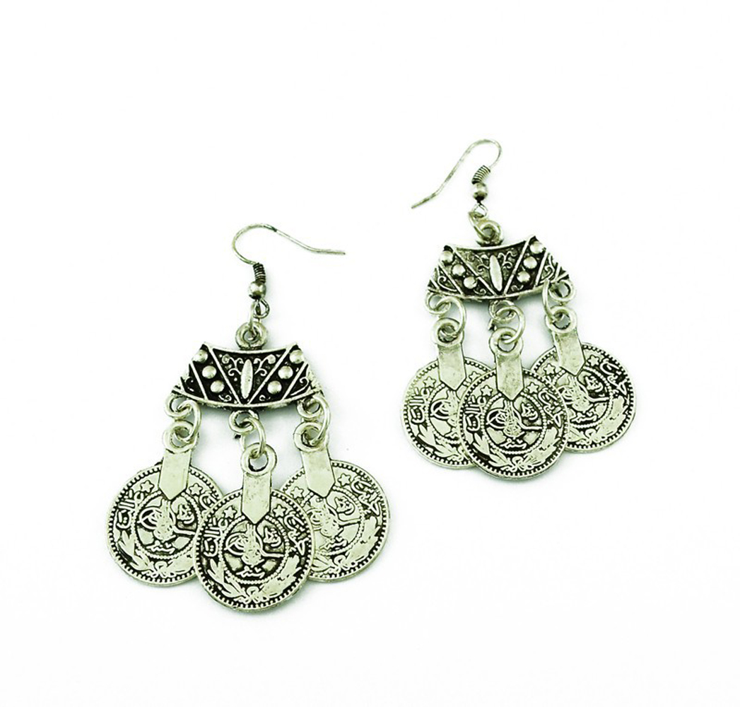 Vintage Silvery Beach Coins Ch - Ethnic Fashion Pakistan ulasan dan harga