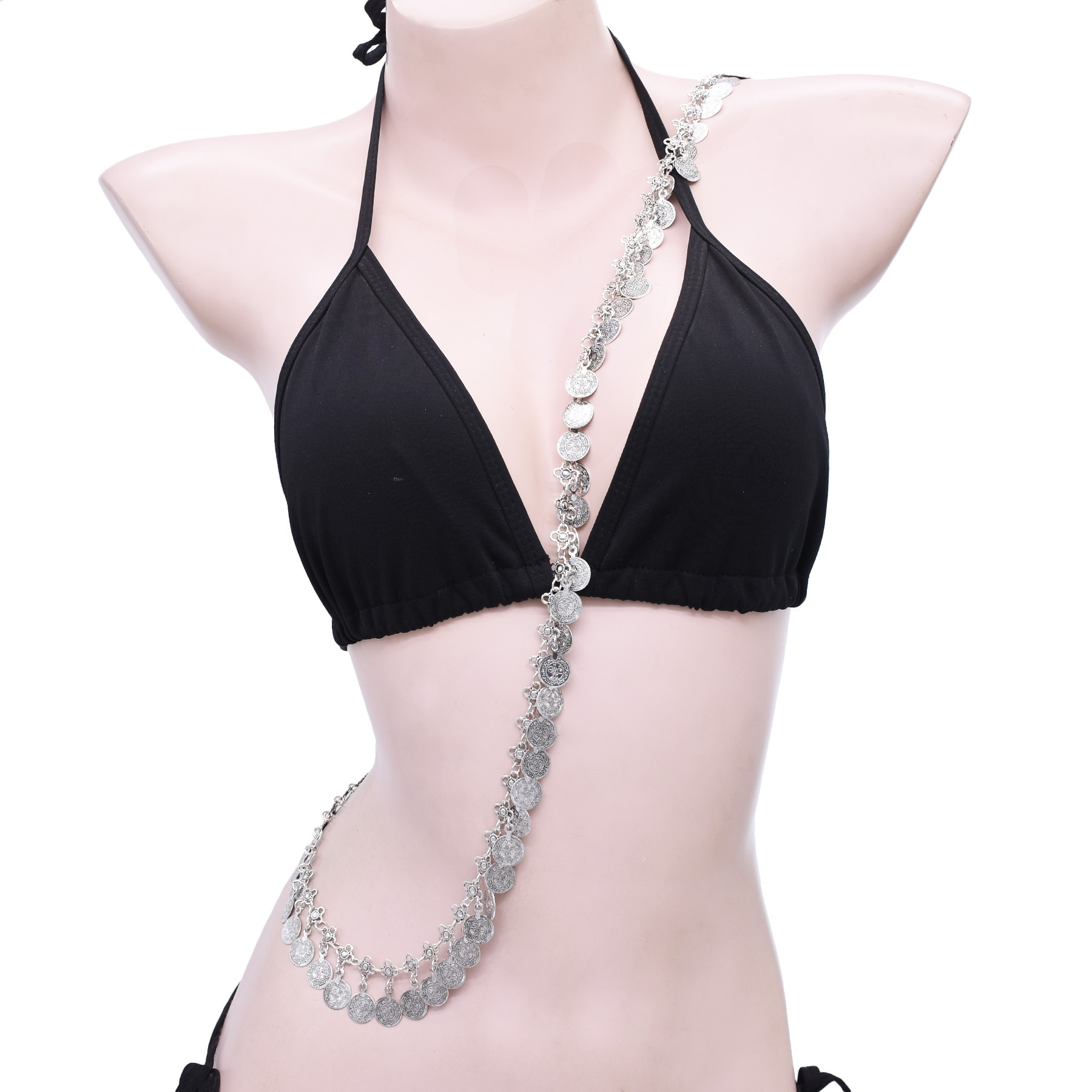 Silvery Alloy Coins Tassel Sho - Ethnic Fashion Pakistan ulasan dan harga