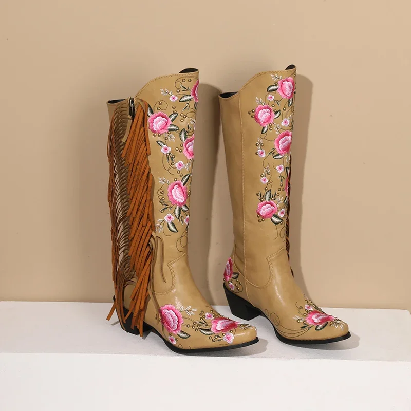 Fashion Embroidery Flower West - Ethnic Fashion Women ulasan dan harga