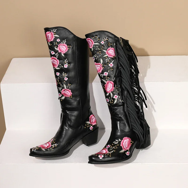 Fashion Embroidery Flower West - Ethnic Fashion Women ulasan dan harga