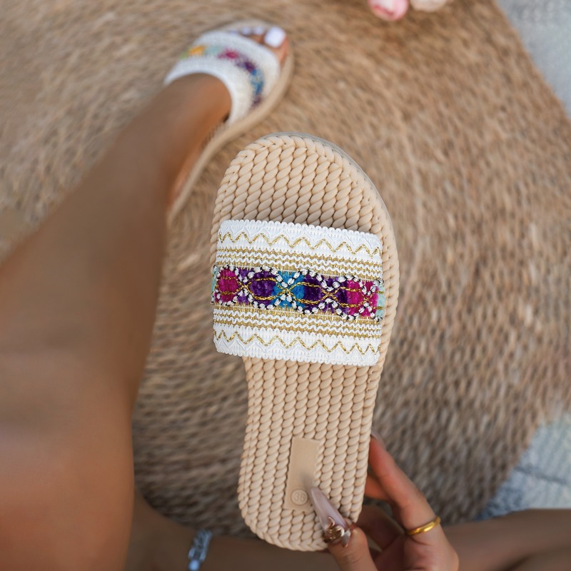 Women Slippers Outdoor Flat De - Ethnic Fashion Design ulasan dan harga