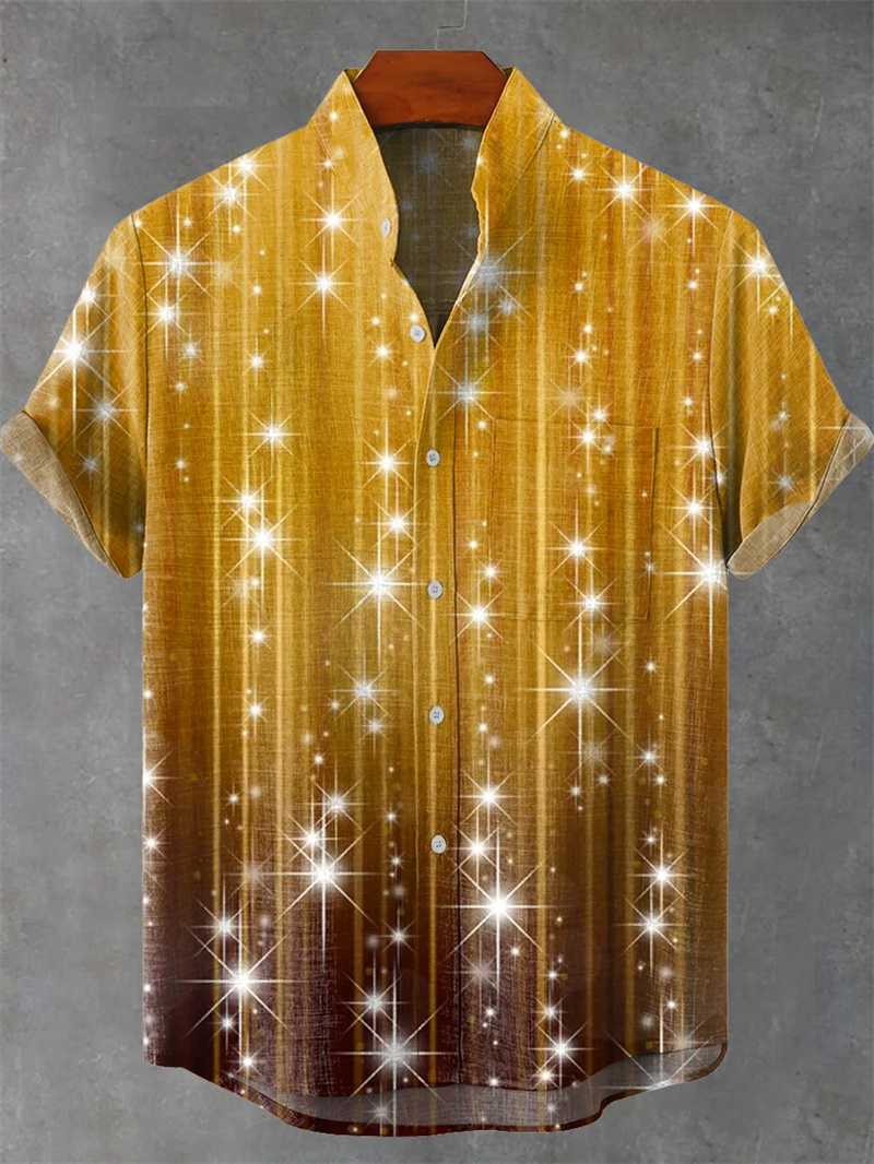 Men's Linen Shirt Vintage Shor - Ethnic Fashion World ulasan dan harga