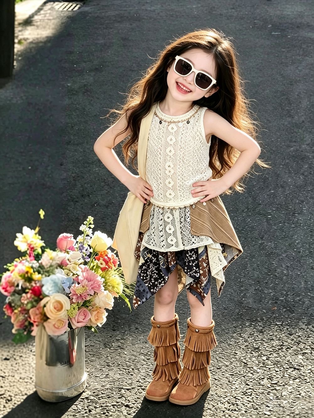 Girls Summer Outfit 2026 New E - Kids Ethnic Fashion ulasan dan harga