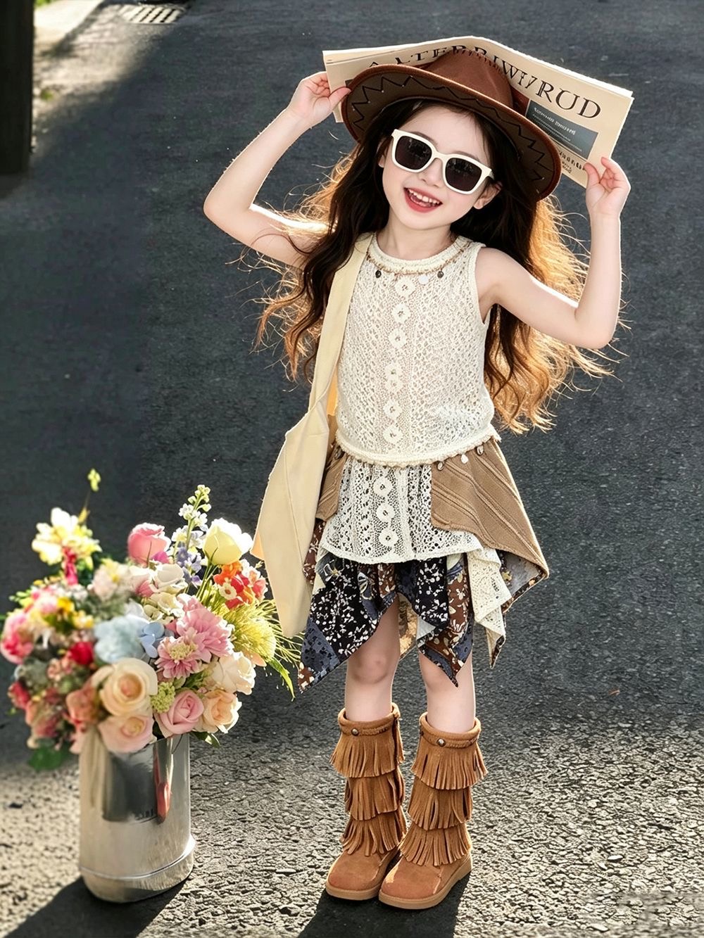 Girls Summer Outfit 2026 New E - Kids Ethnic Fashion ulasan dan harga