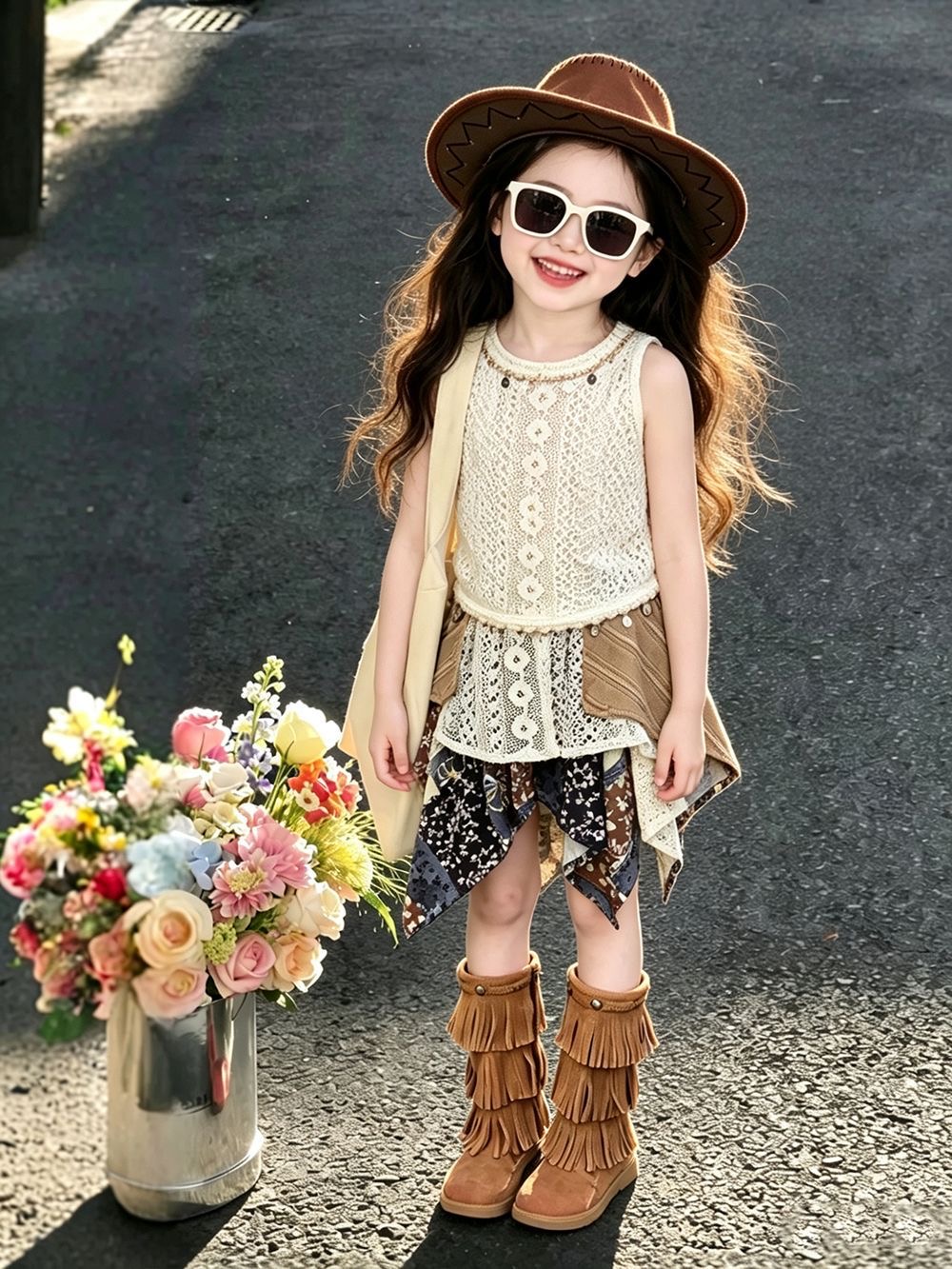 Girls Summer Outfit 2026 New E - Kids Ethnic Fashion ulasan dan harga