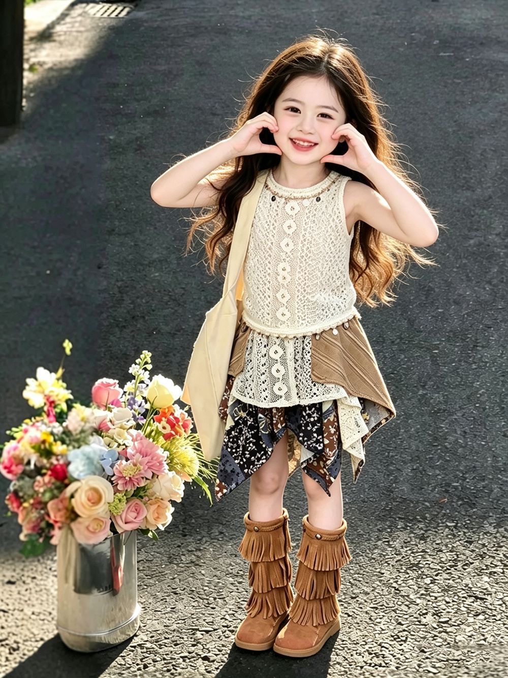 Girls Summer Outfit 2026 New E - Kids Ethnic Fashion ulasan dan harga