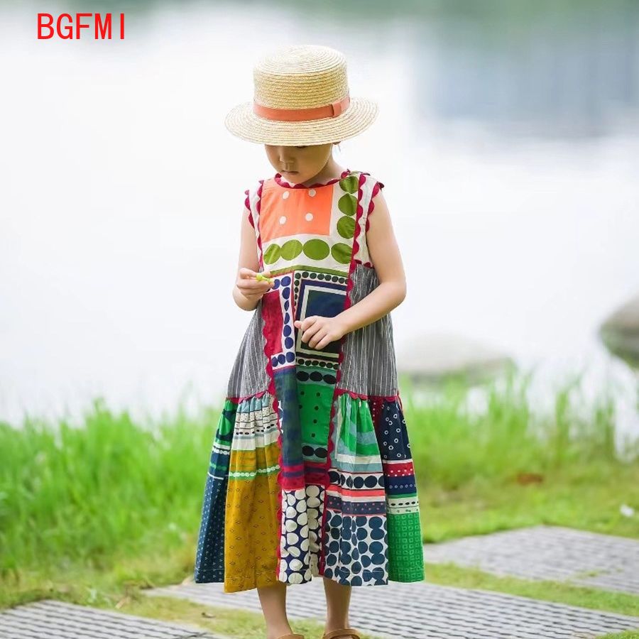Kids Girls' Retro Dress 1-10Y  - Kids Ethnic Fashion ulasan dan harga