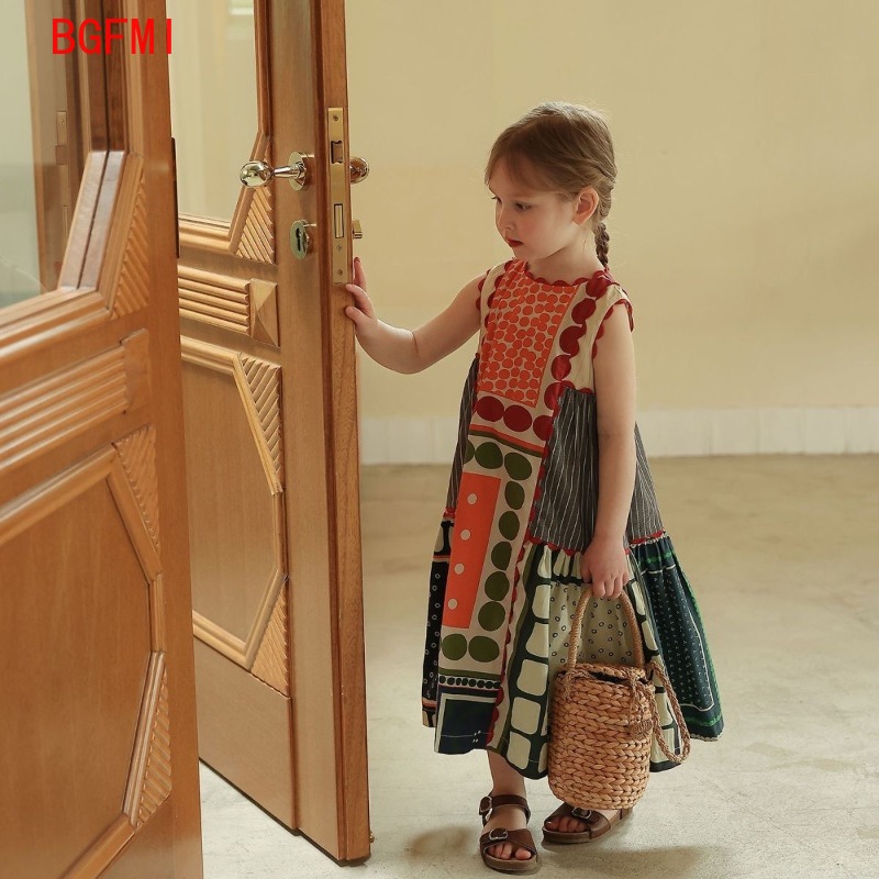 Kids Girls' Retro Dress 1-10Y  - Kids Ethnic Fashion ulasan dan harga