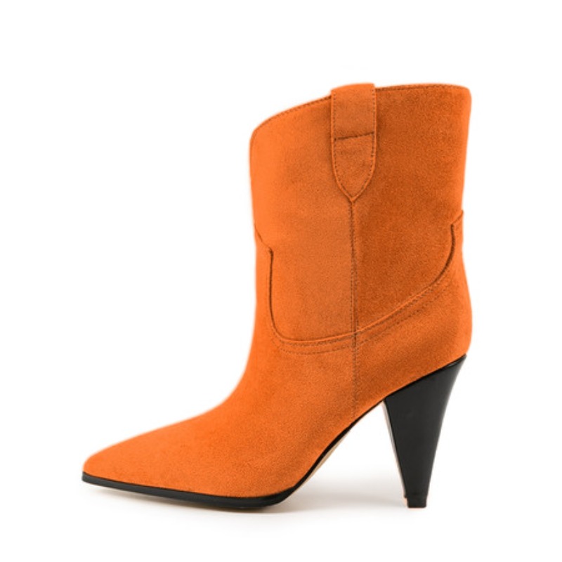 Bicolor Spike Heels Pull On Fa - Ethnic Fashion Women ulasan dan harga