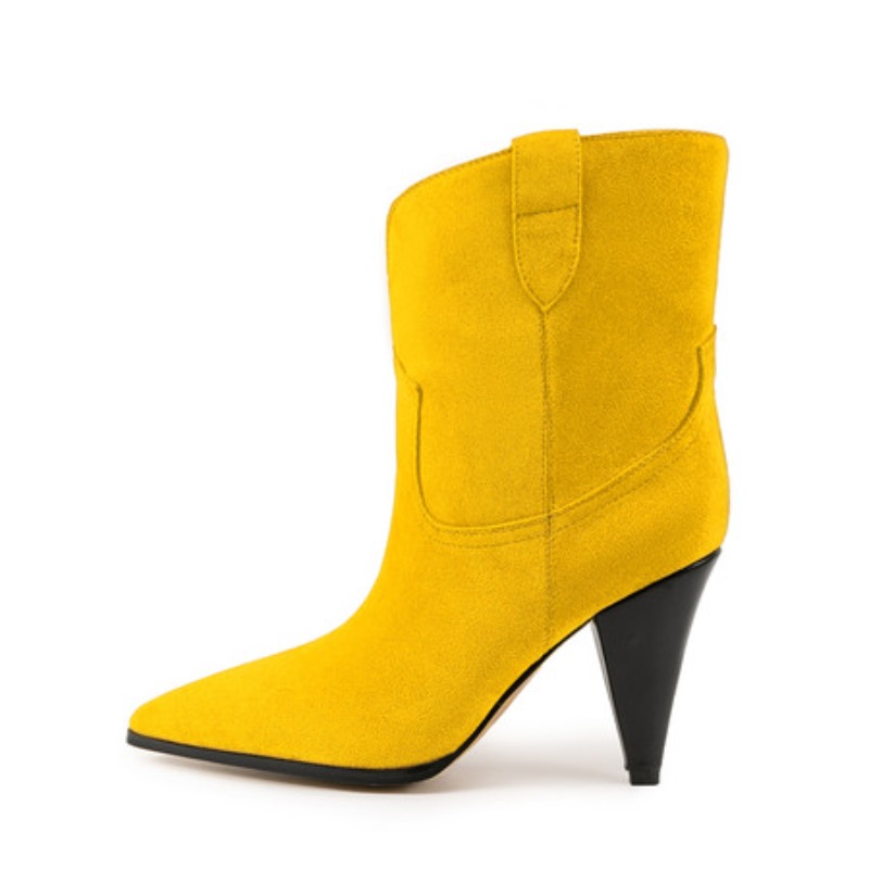Bicolor Spike Heels Pull On Fa - Ethnic Fashion Women ulasan dan harga