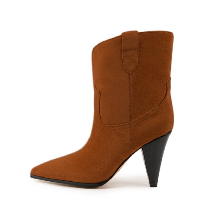 Bicolor Spike Heels Pull On Fa - Ethnic Fashion Women ulasan dan harga